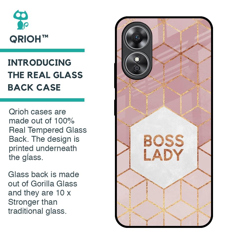 Boss Lady Glass Case for OPPO A17