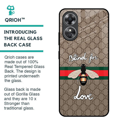 Blind For Love Glass Case for OPPO A17