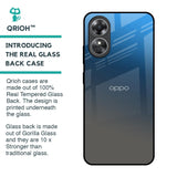 Blue Grey Ombre Glass Case for OPPO A17