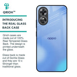 Vibrant Blue Texture Glass Case for OPPO A17