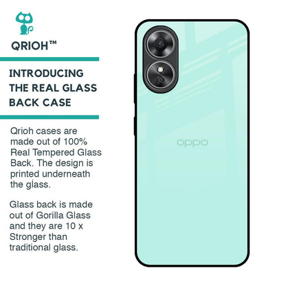 Teal Glass Case for OPPO A17