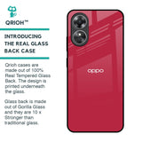 Solo Maroon Glass case for OPPO A17
