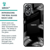Zealand Fern Design Glass Case For OPPO A17