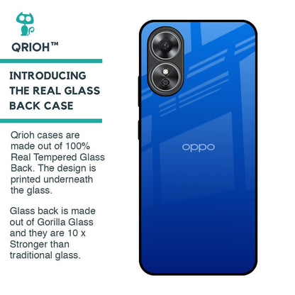 Egyptian Blue Glass Case for OPPO A17