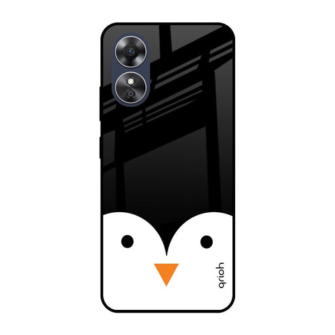 Cute Penguin OPPO A17 Glass Cases & Covers Online