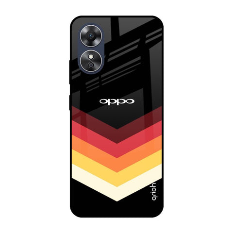 Abstract Arrow Pattern OPPO A17 Glass Cases & Covers Online