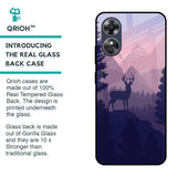 Deer In Night Glass Case For OPPO A17