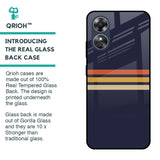Tricolor Stripes Glass Case For OPPO A17