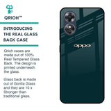 Hunter Green Glass Case For OPPO A17