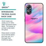 Colorful Waves Glass case for OPPO A17