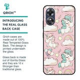 Balloon Unicorn Glass case for OPPO A17