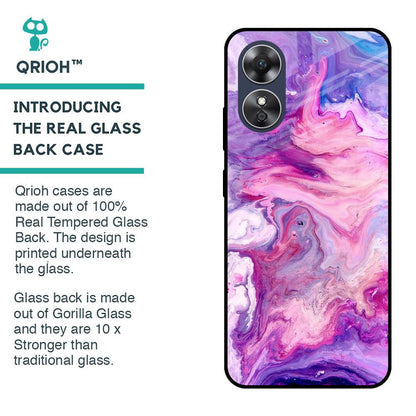 Cosmic Galaxy Glass Case for OPPO A17