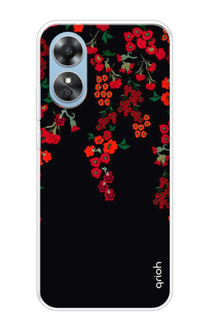 Floral Deco Oppo A17 Back Cover