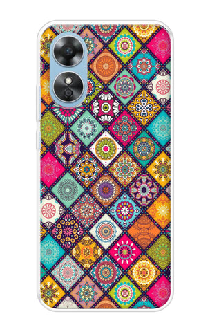 Multicolor Mandala Oppo A17 Back Cover