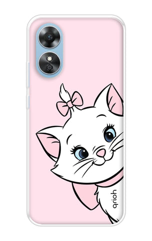 Cute Kitty Oppo A17 Back Cover