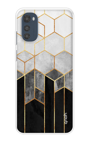 Hexagonal Pattern Motorola e32s Back Cover