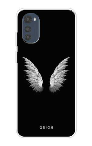 White Angel Wings Motorola e32s Back Cover
