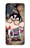 Nerdy Shinchan Motorola e32s Back Cover