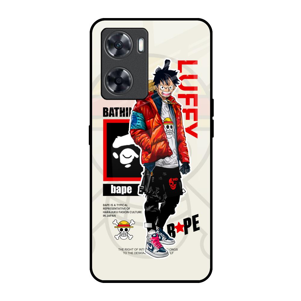 Bape Luffy OnePlus Nord N20 SE Glass Back Cover Online