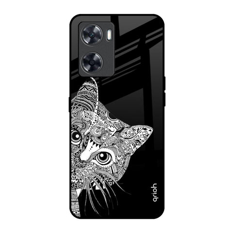 Kitten Mandala OnePlus Nord N20 SE Glass Back Cover Online