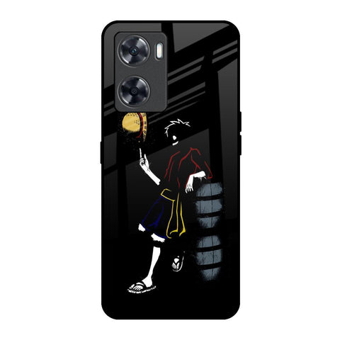 Luffy Line Art OnePlus Nord N20 SE Glass Back Cover Online