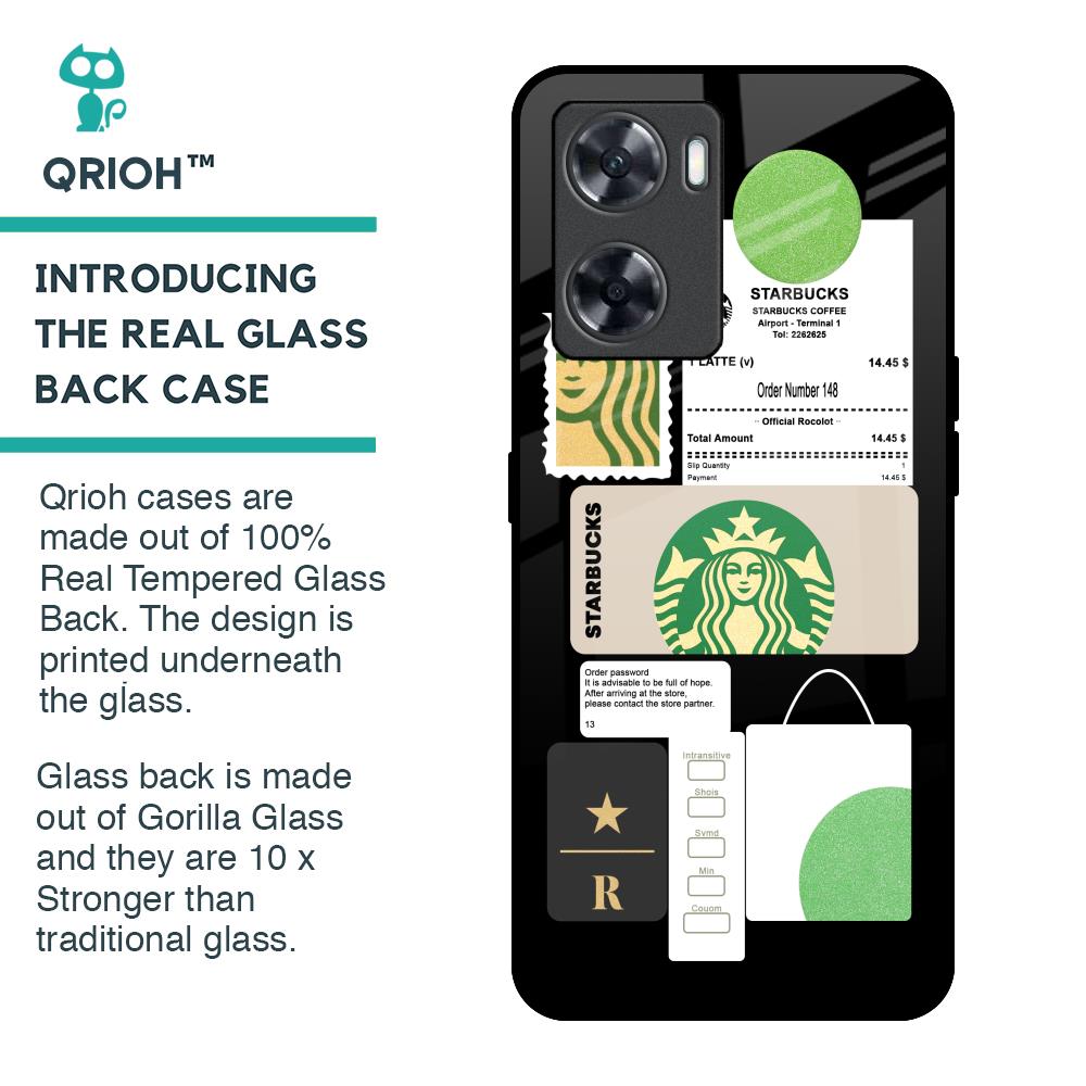 Coffee Latte Glass Case for OnePlus Nord N20 SE