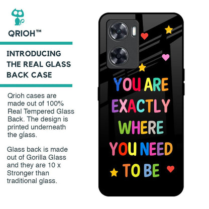 Magical Words Glass Case for OnePlus Nord N20 SE