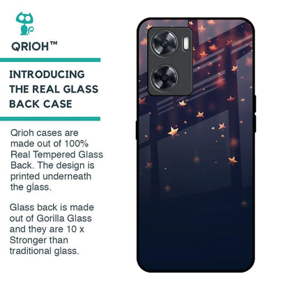 Falling Stars Glass Case For OnePlus Nord N20 SE