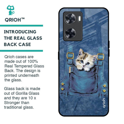 Kitty In Pocket Glass Case For OnePlus Nord N20 SE