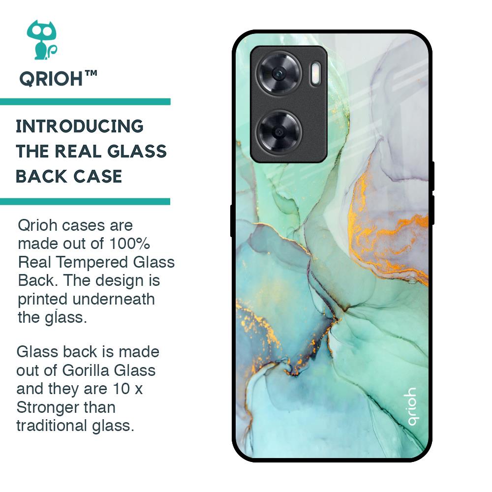Green Marble Glass Case for OnePlus Nord N20 SE