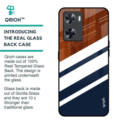 Bold Stripes Glass Case for OnePlus Nord N20 SE