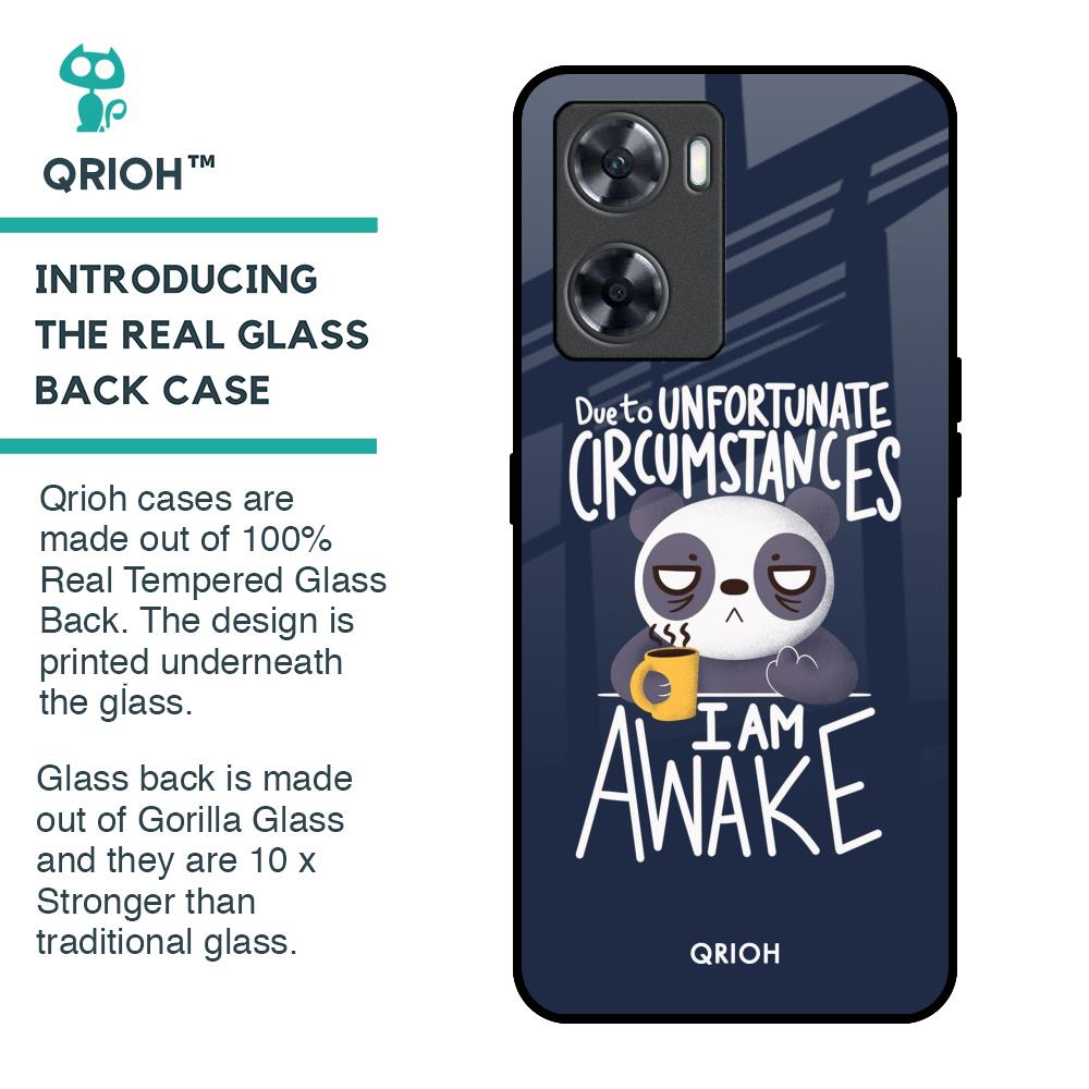 Struggling Panda Glass Case for OnePlus Nord N20 SE