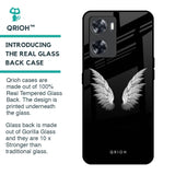 White Angel Wings Glass Case for OnePlus Nord N20 SE