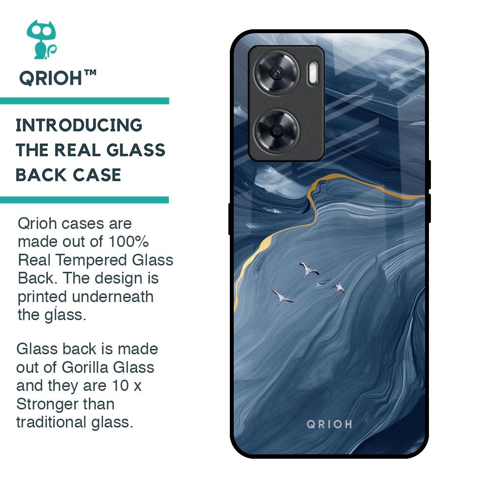 Deep Ocean Marble Glass Case for OnePlus Nord N20 SE