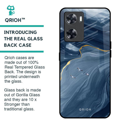 Deep Ocean Marble Glass Case for OnePlus Nord N20 SE