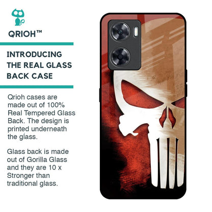 Red Skull Glass Case for OnePlus Nord N20 SE