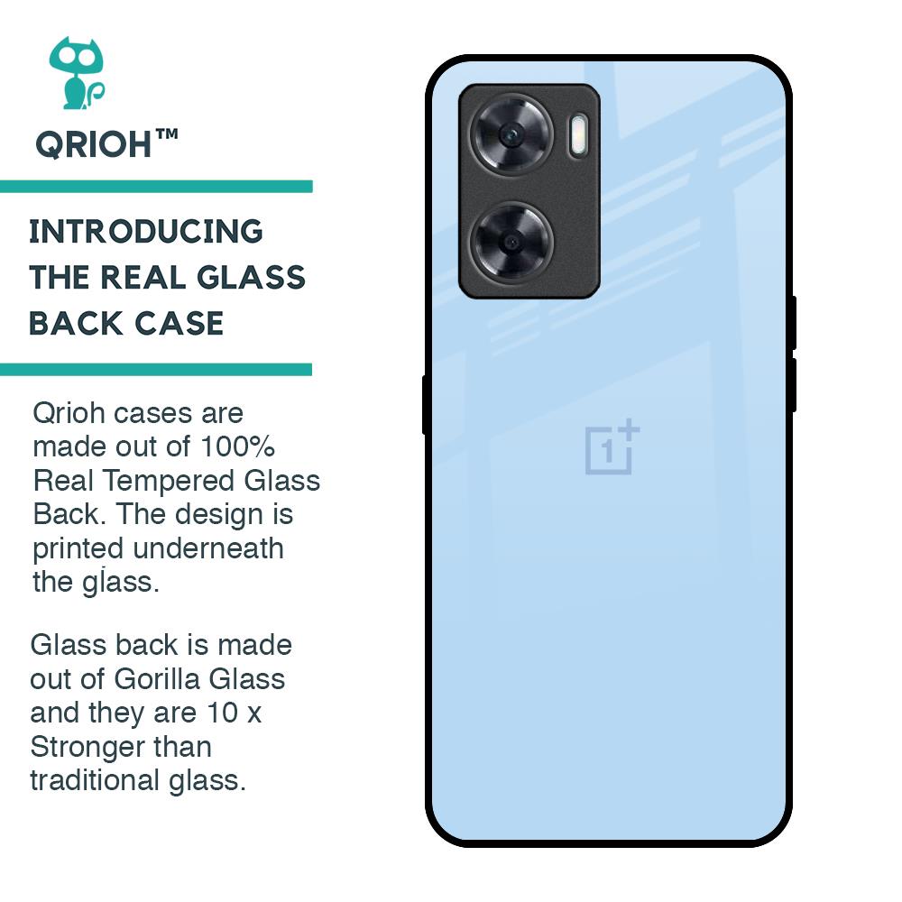 Pastel Sky Blue Glass Case for OnePlus Nord N20 SE