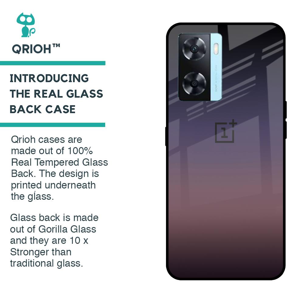 Grey Ombre Glass Case for OnePlus Nord N20 SE