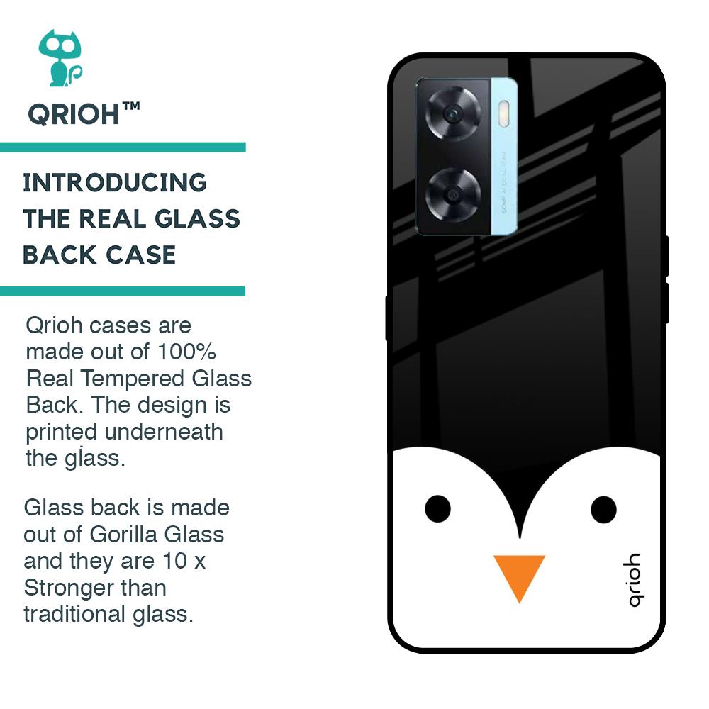 Cute Penguin Glass Case for OnePlus Nord N20 SE