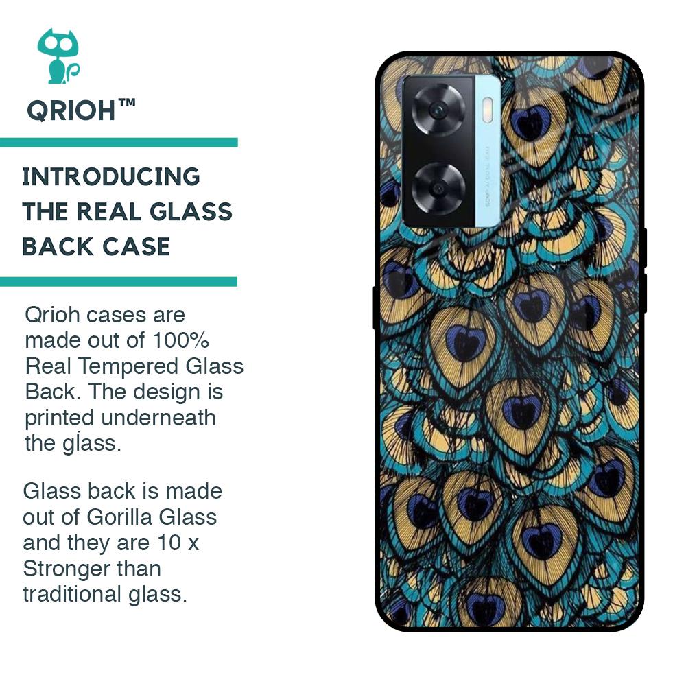 Peacock Feathers Glass case for OnePlus Nord N20 SE