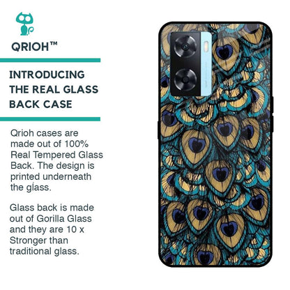 Peacock Feathers Glass case for OnePlus Nord N20 SE