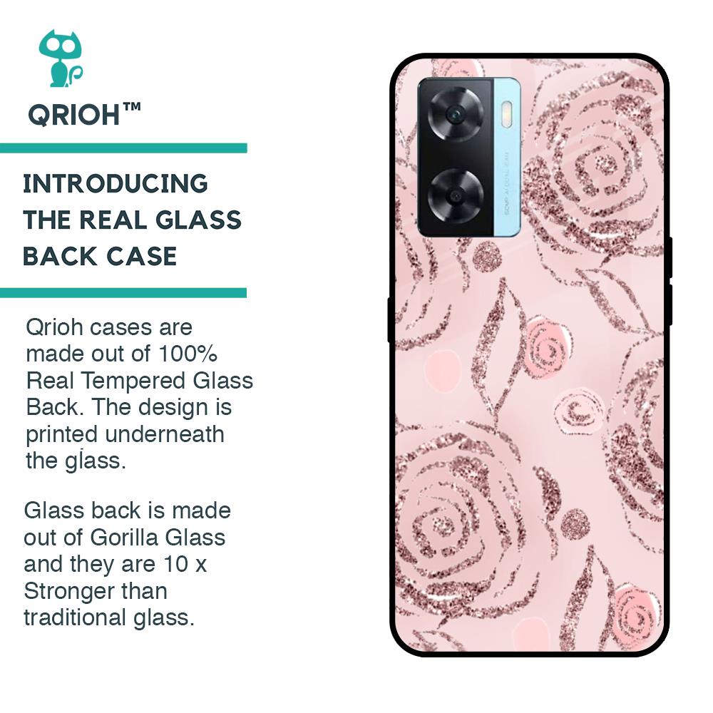 Shimmer Roses Glass case for OnePlus Nord N20 SE