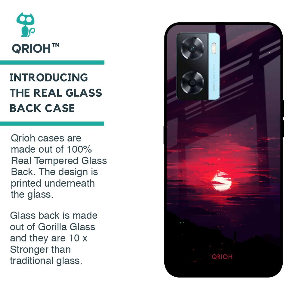 Morning Red Sky Glass Case For OnePlus Nord N20 SE