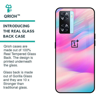 Colorful Waves Glass case for OnePlus Nord N20 SE