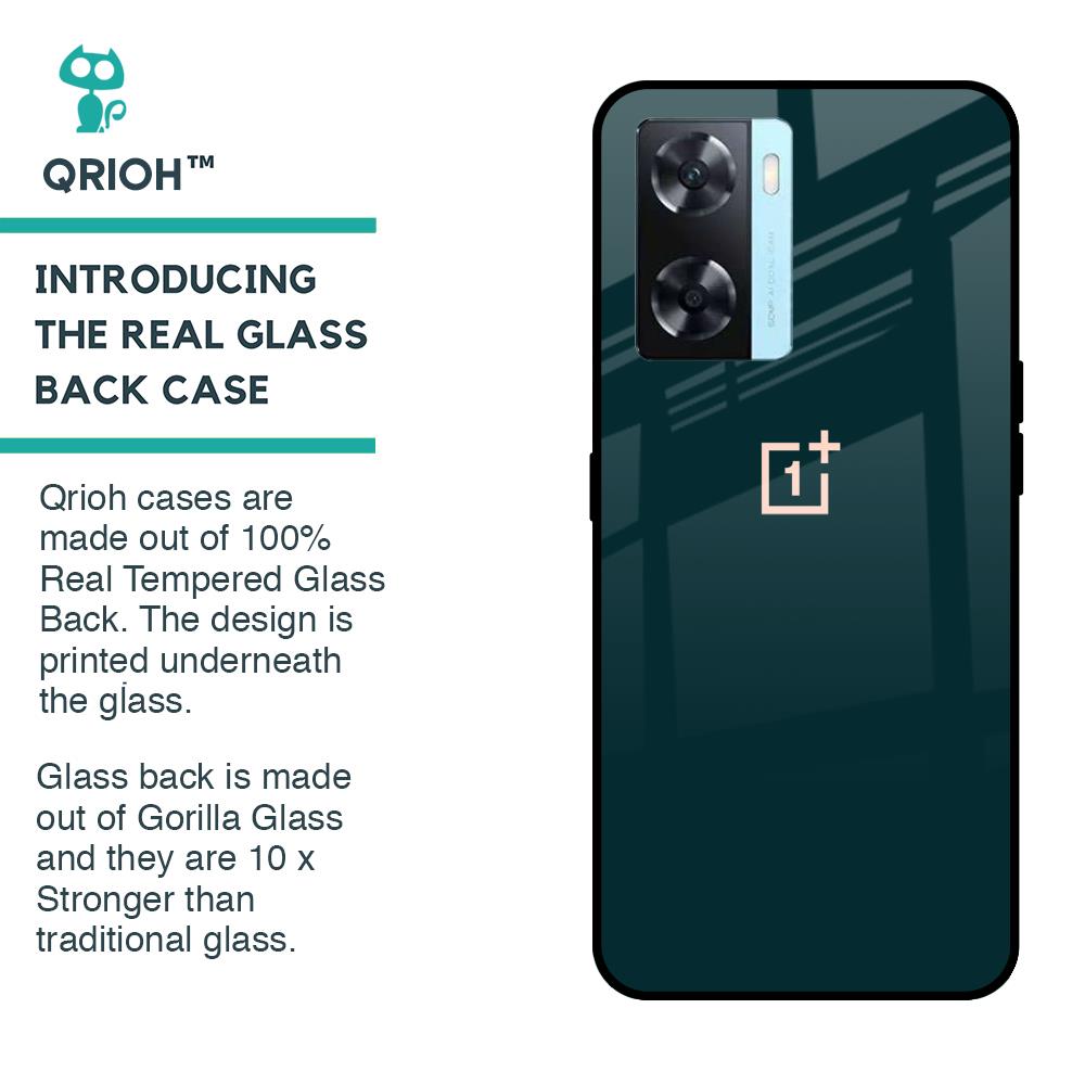 Hunter Green Glass Case For OnePlus Nord N20 SE