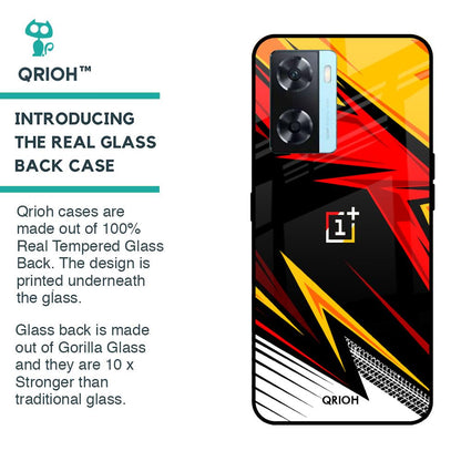 Race Jersey Pattern Glass Case For OnePlus Nord N20 SE