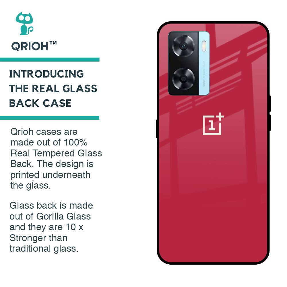 Solo Maroon Glass case for OnePlus Nord N20 SE