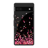 Heart Rain Fall Google Pixel 6a Glass Back Cover Online