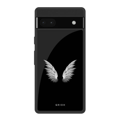 White Angel Wings Google Pixel 6a Glass Back Cover Online