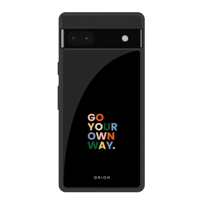Go Your Own Way Google Pixel 6a Glass Back Cover Online